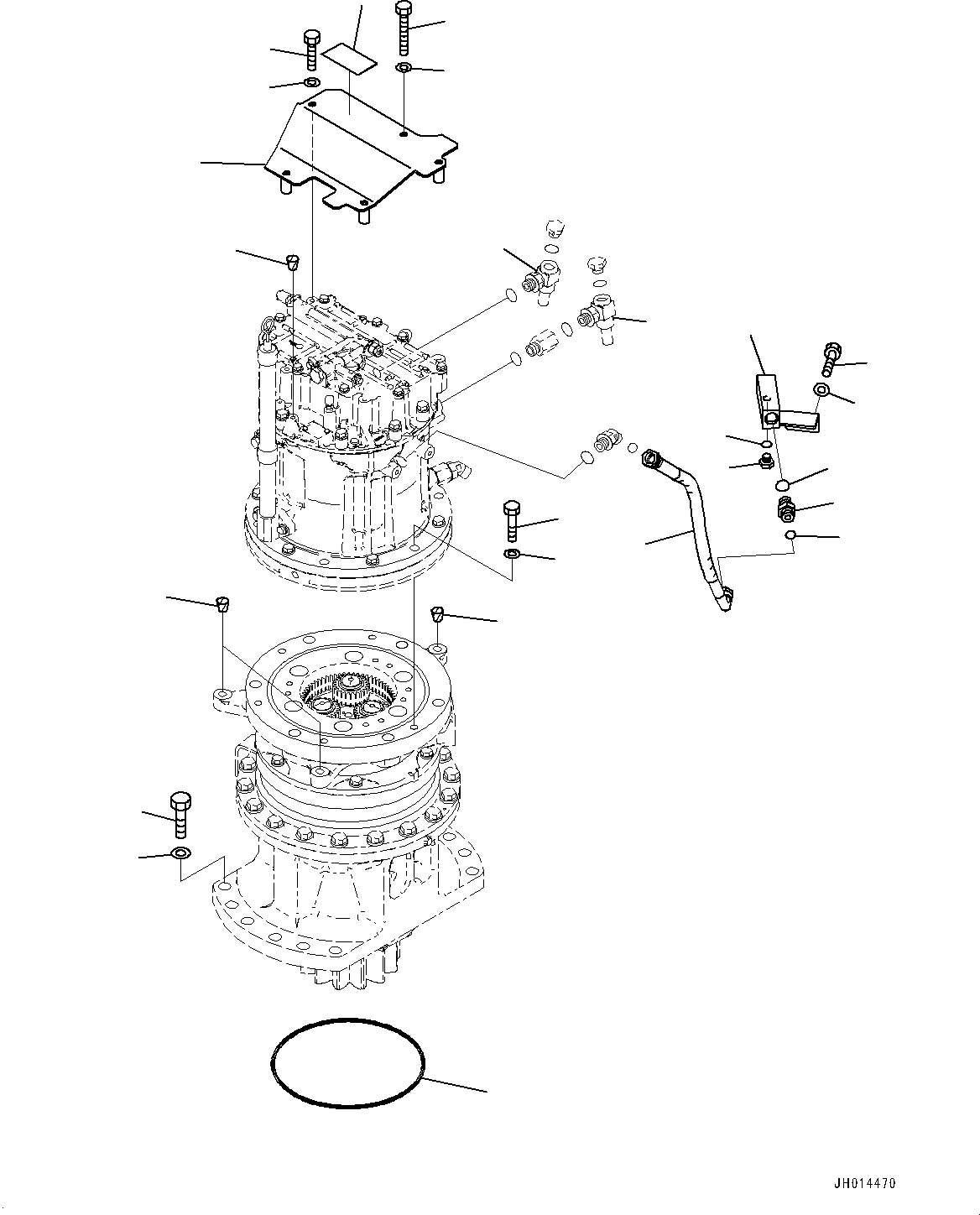 Elbow(Swing Machinery and Motor,Motor) (7875-13-3551) KOMATSU