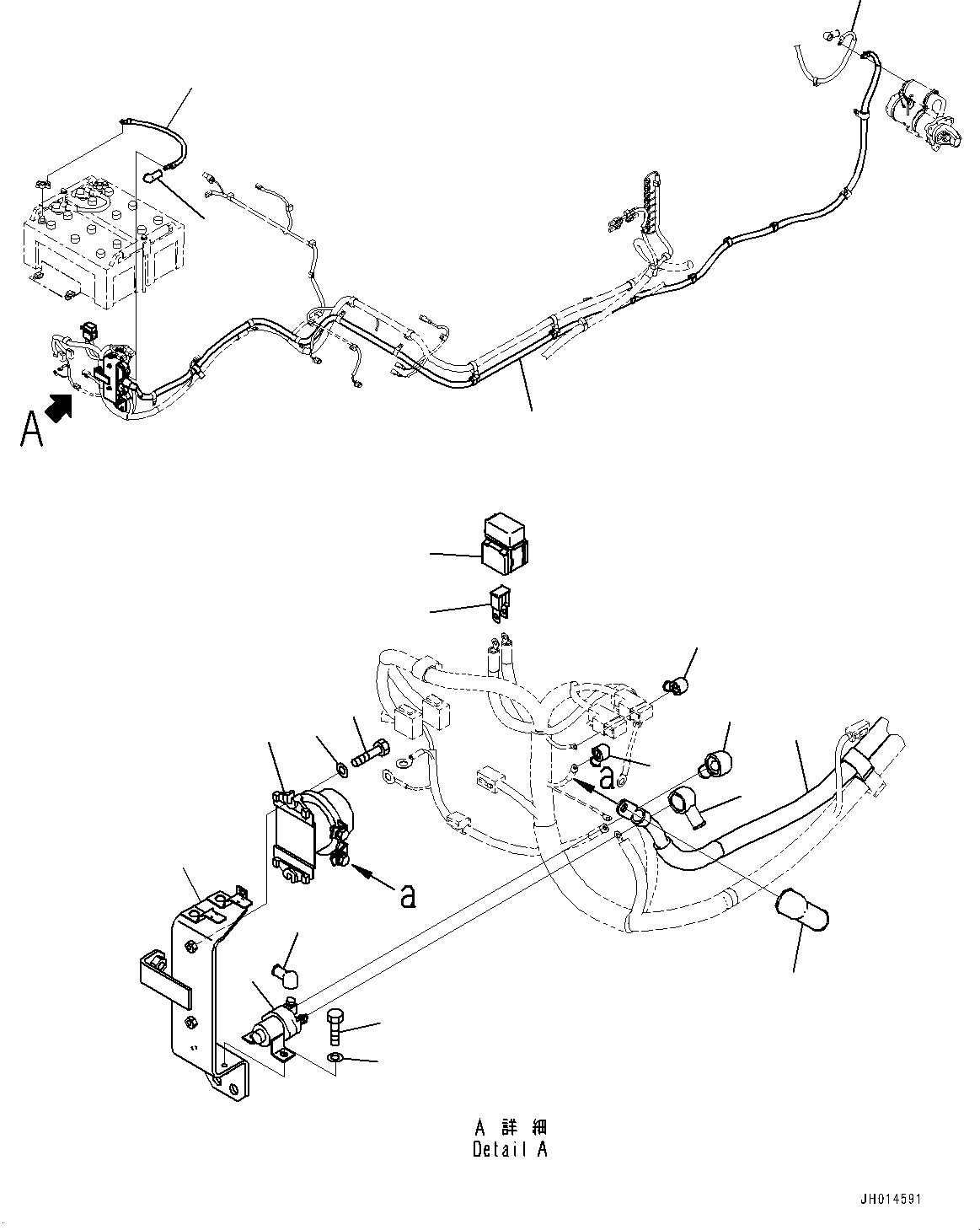 Cable(Electric Wiring Harness,Main Wiring Harness Clamp) (2A7-06-11131) KOMATSU