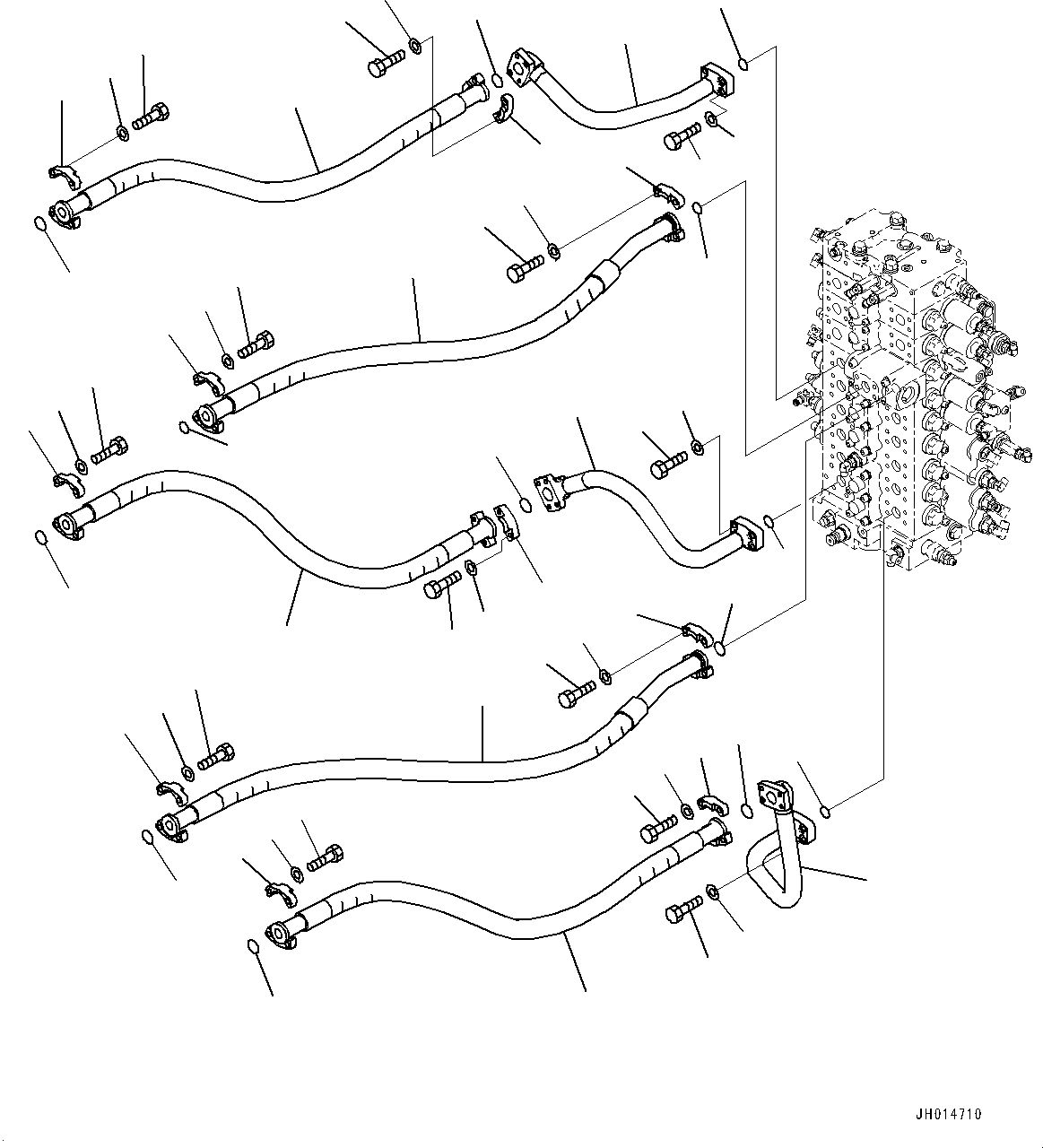 Трубка 2A7-62-11670 KOMATSU