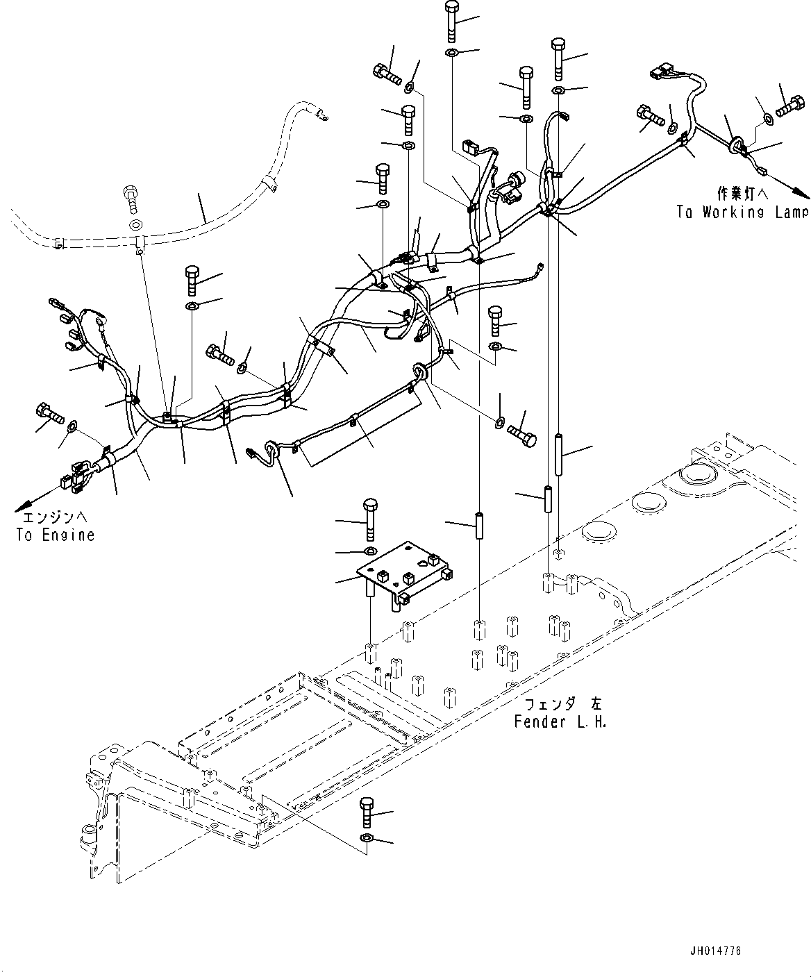 Жгут проводов 195-06-57552 KOMATSU