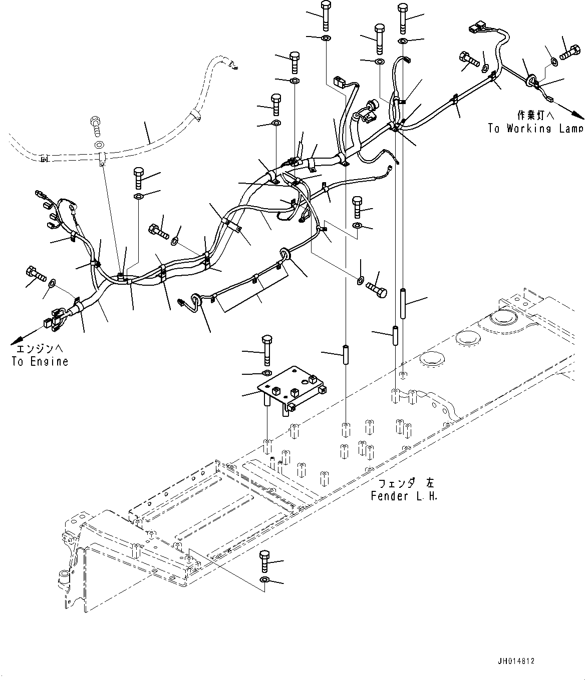 Жгут проводов 195-06-65553 KOMATSU