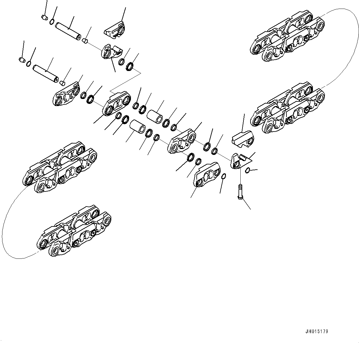 Track Link Assembly 17A-32-00200 KOMATSU