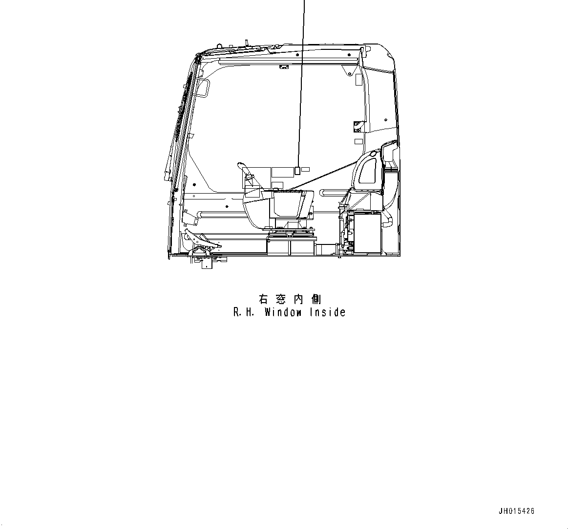 Plate, Warning, Swinging and Traveling in Reverse 09833-01000 KOMATSU
