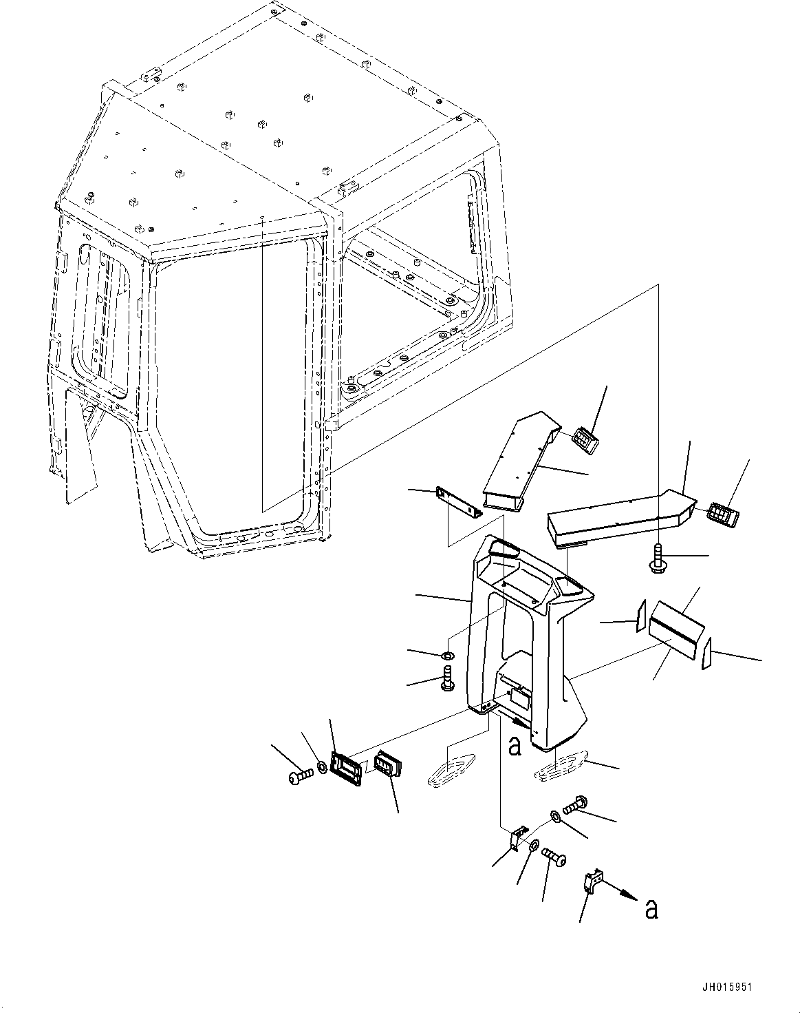 Seal(Cab,Envelope Parts) (198-Z11-6350) KOMATSU