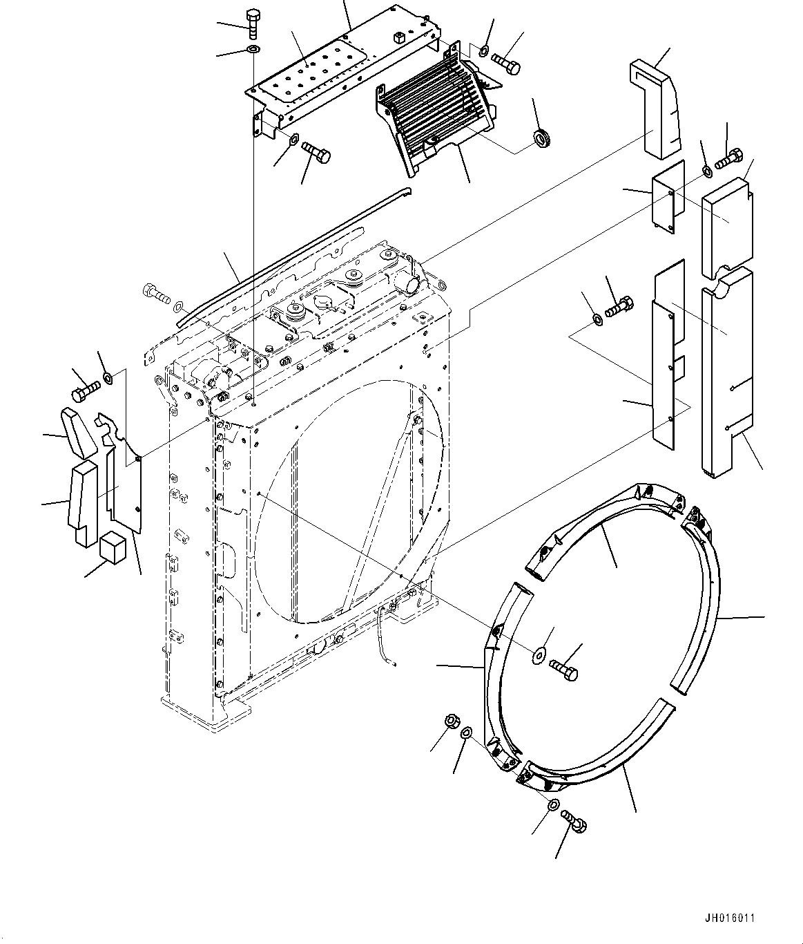 Ограждение в сборе 207-03-22910 KOMATSU