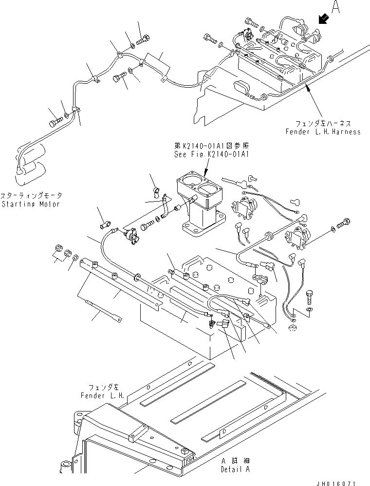 Кабель 195-06-55131 KOMATSU