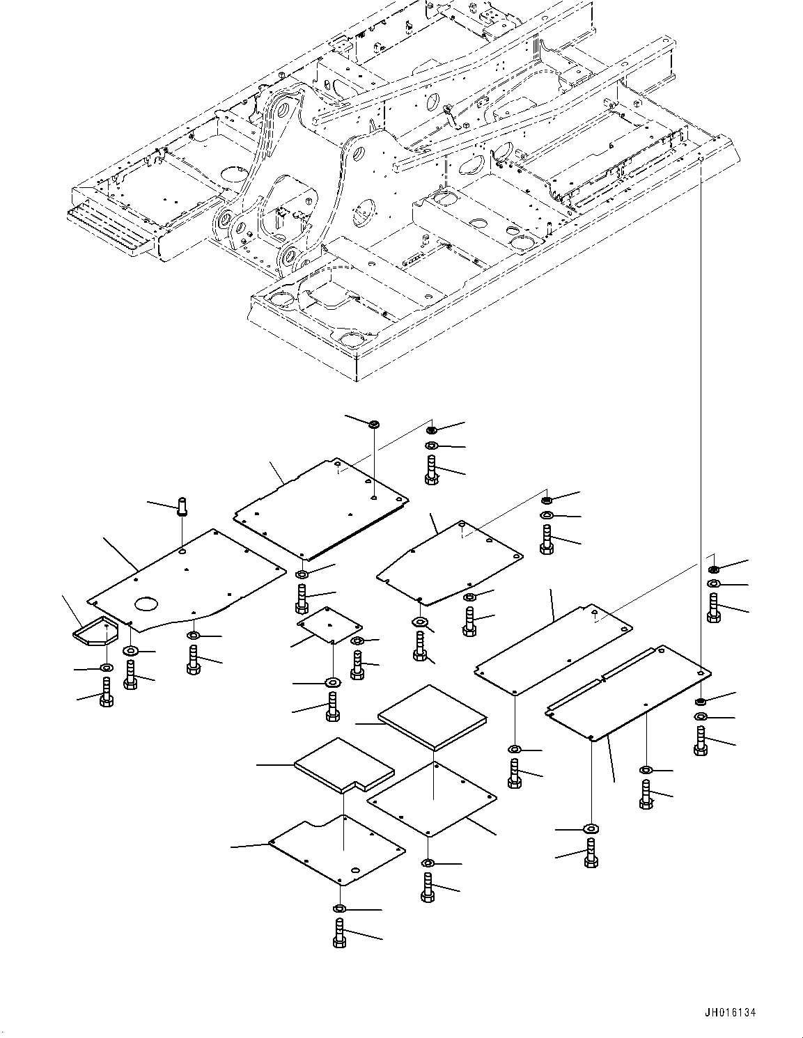 Крышка 2A6-54-13760 KOMATSU