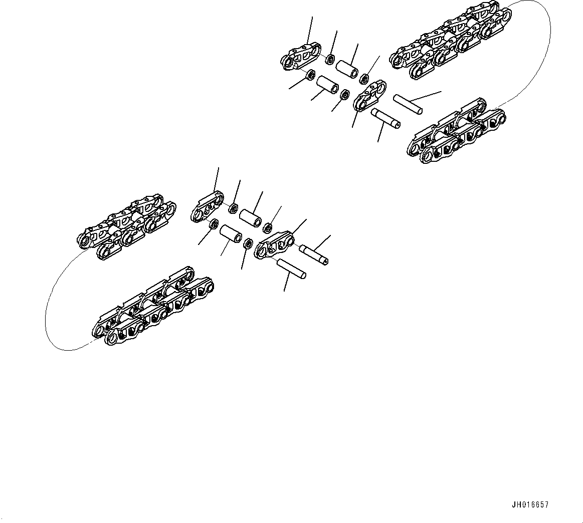 Track Link Assembly 203-32-00340 KOMATSU