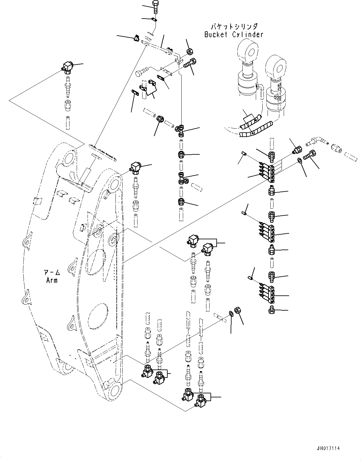 Соединительный штуцер DM51683798 KOMATSU