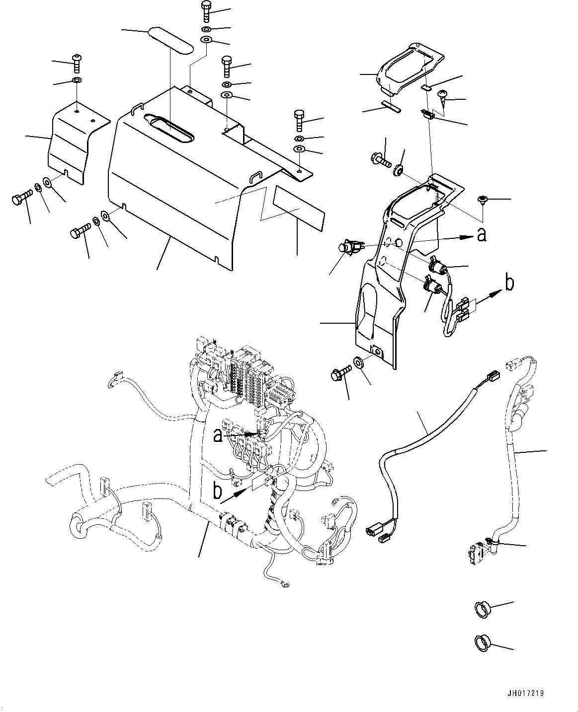 Wiring Harness(Cab,Floor, Wiring Harness,With KomVision) (2A7-06-15112) KOMATSU