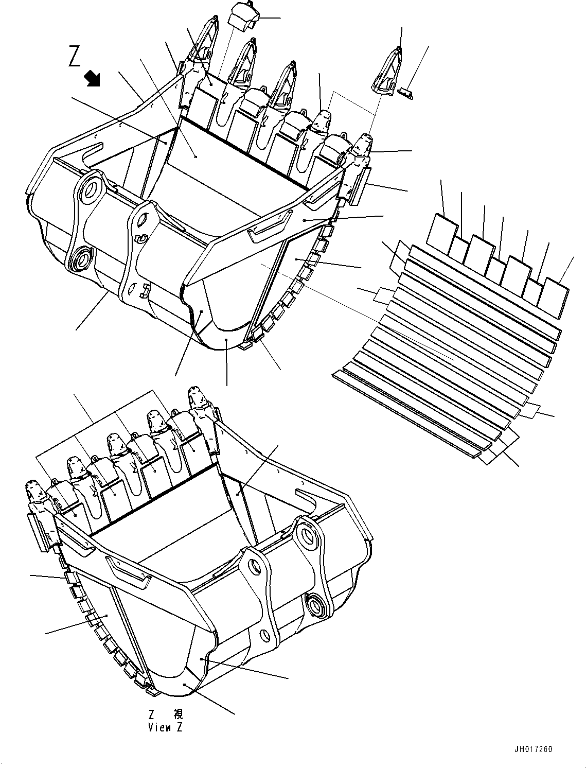 Зуб ковша HL-K85RC KOMATSU