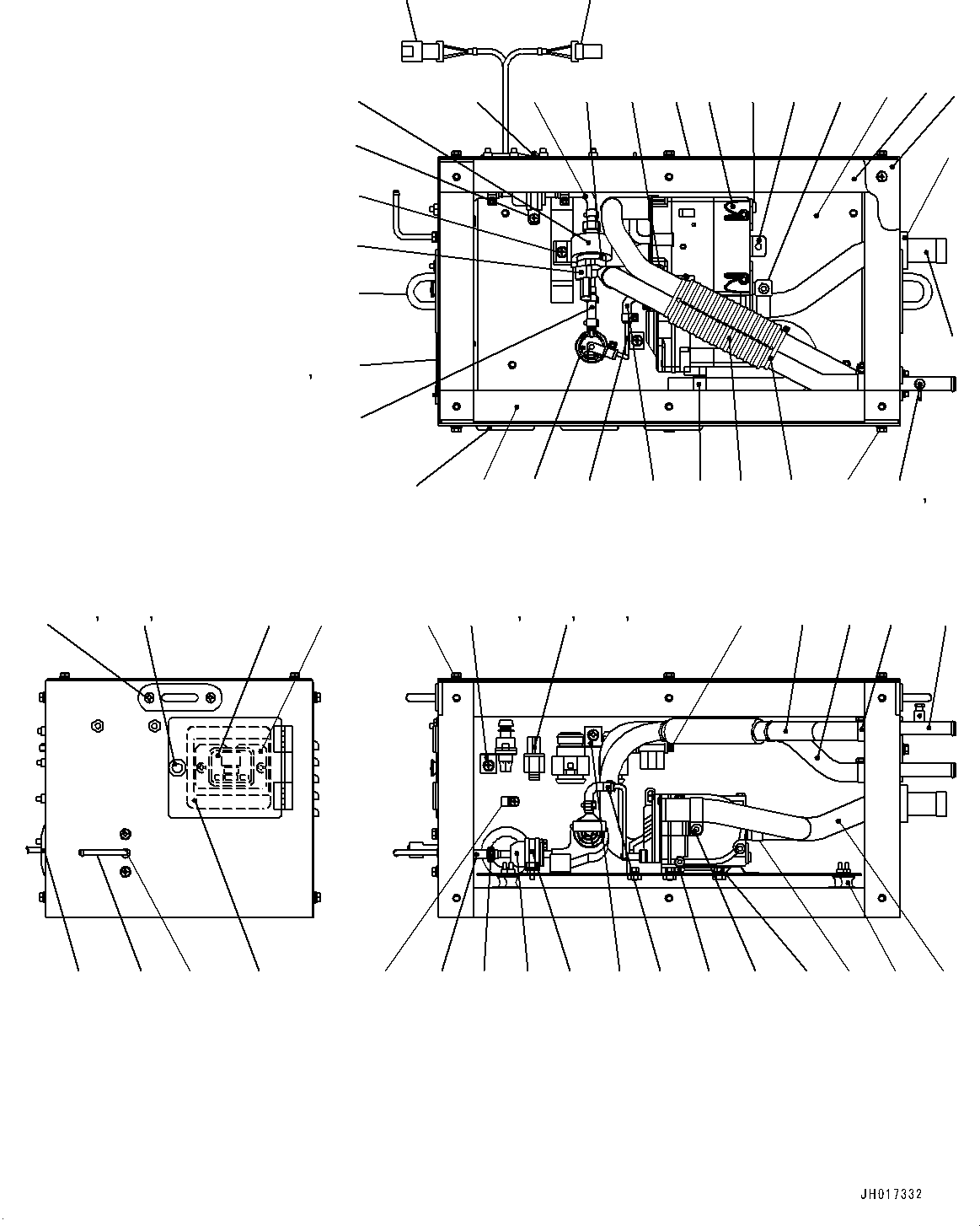 Передняя крышка MK9452116A KOMATSU