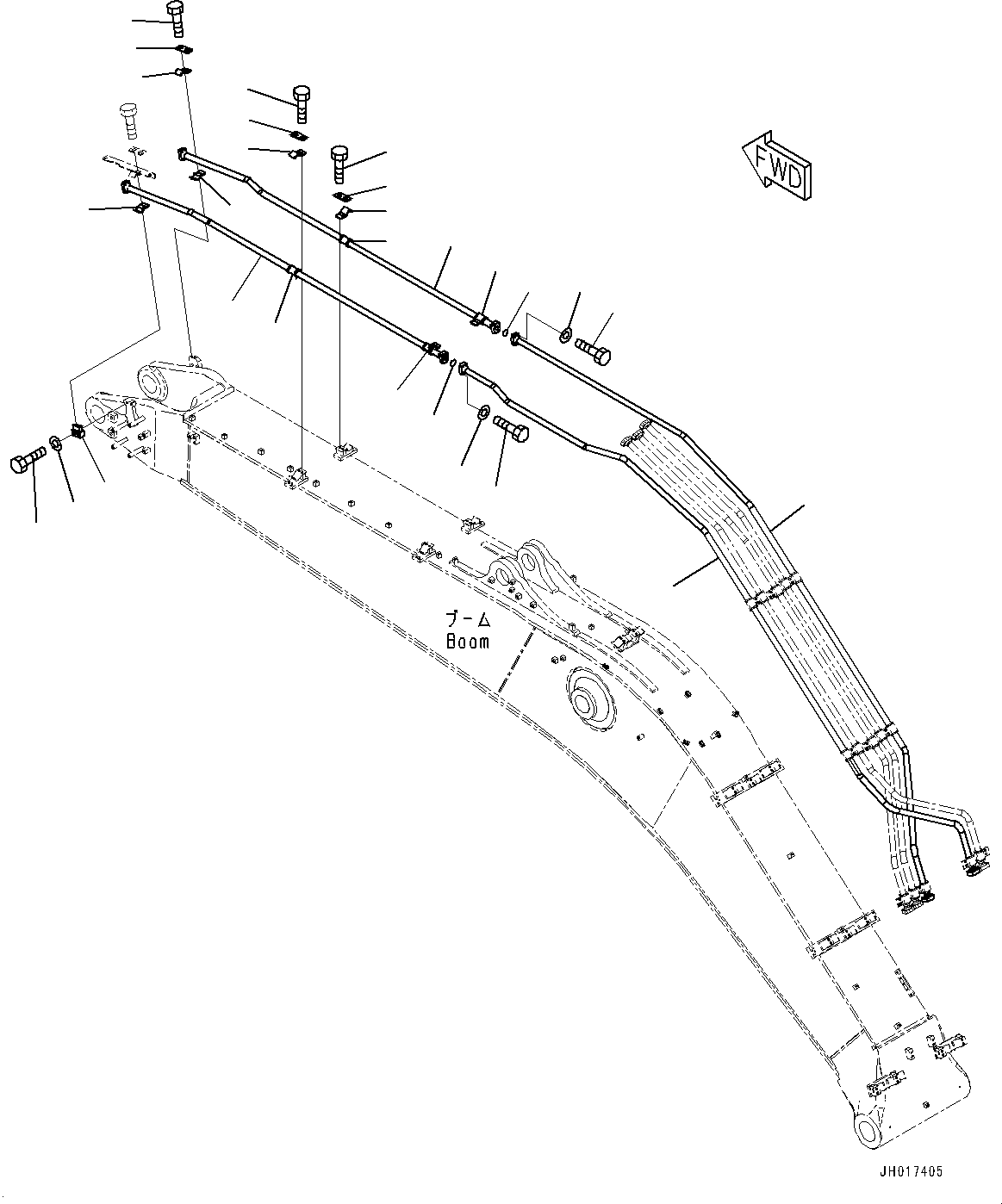 Трубка 208-62-27170 KOMATSU