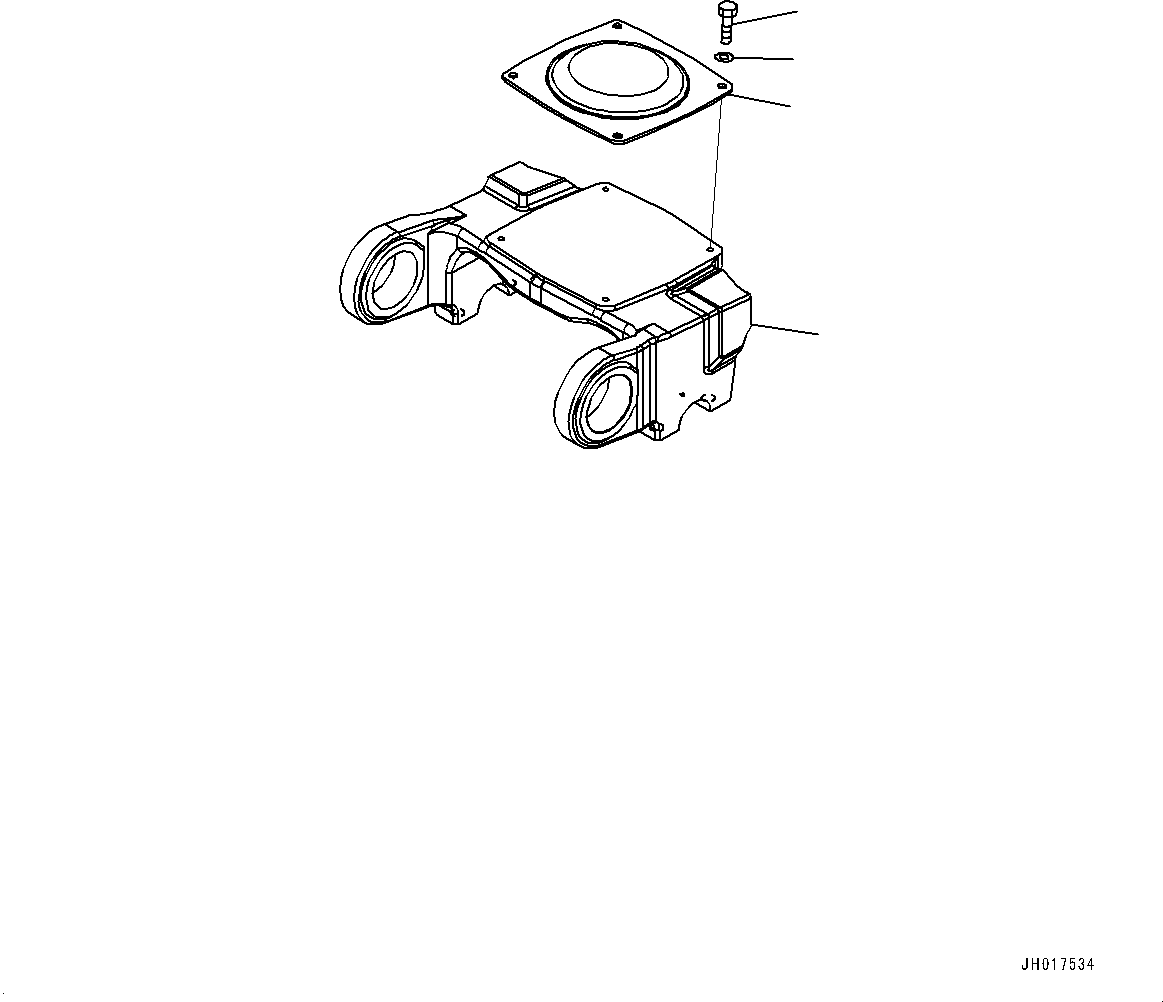 Bogie Assembly 17A-30-00450 KOMATSU