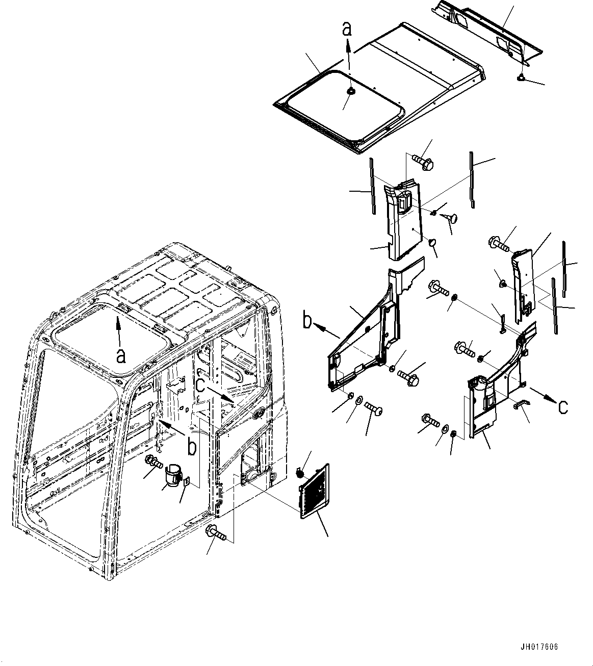 Cab Assembly, For China 208-53-00875 KOMATSU