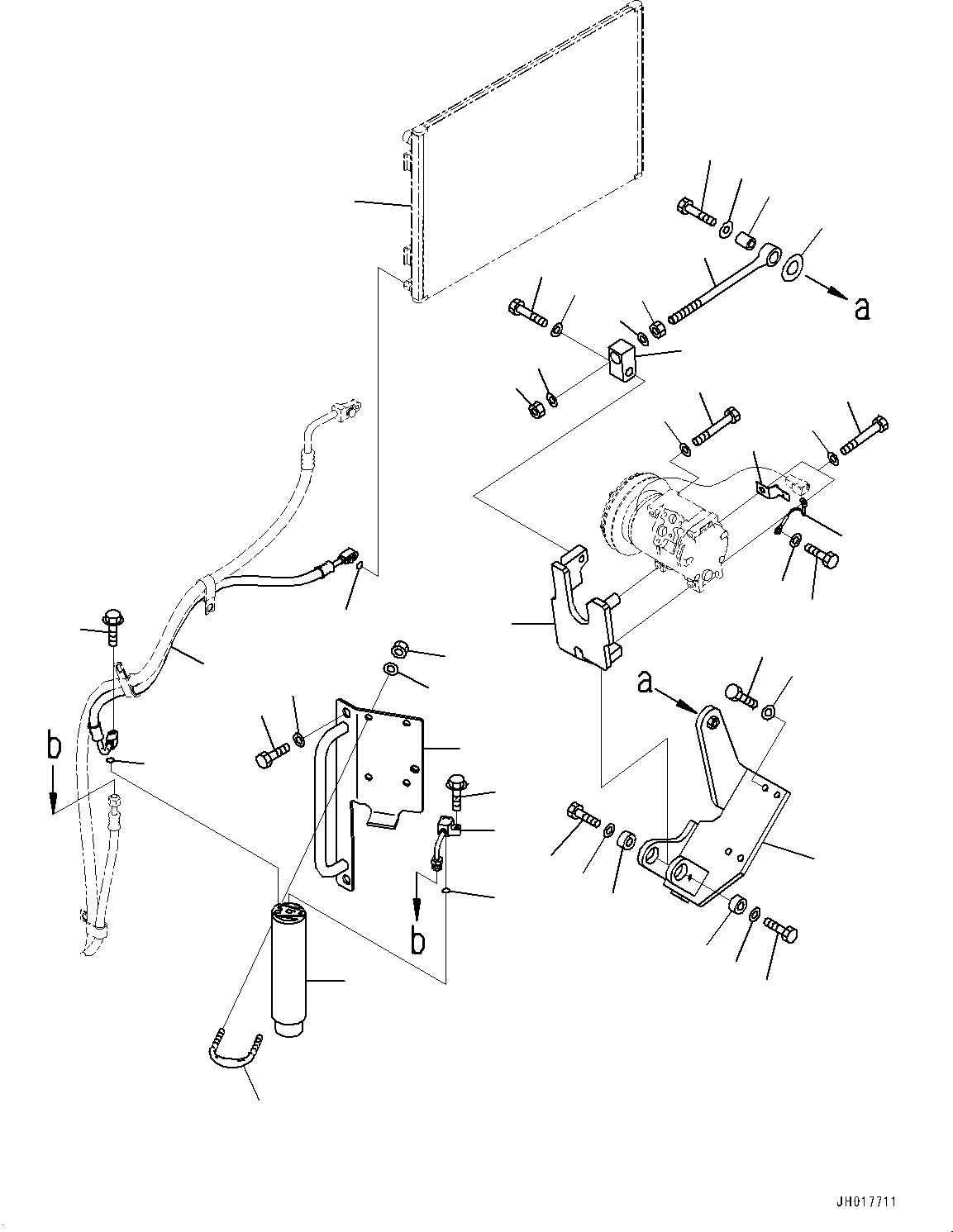 Condenser Assembly(Cooling System,Aftercooler and Condenser) (208-979-7520) KOMATSU