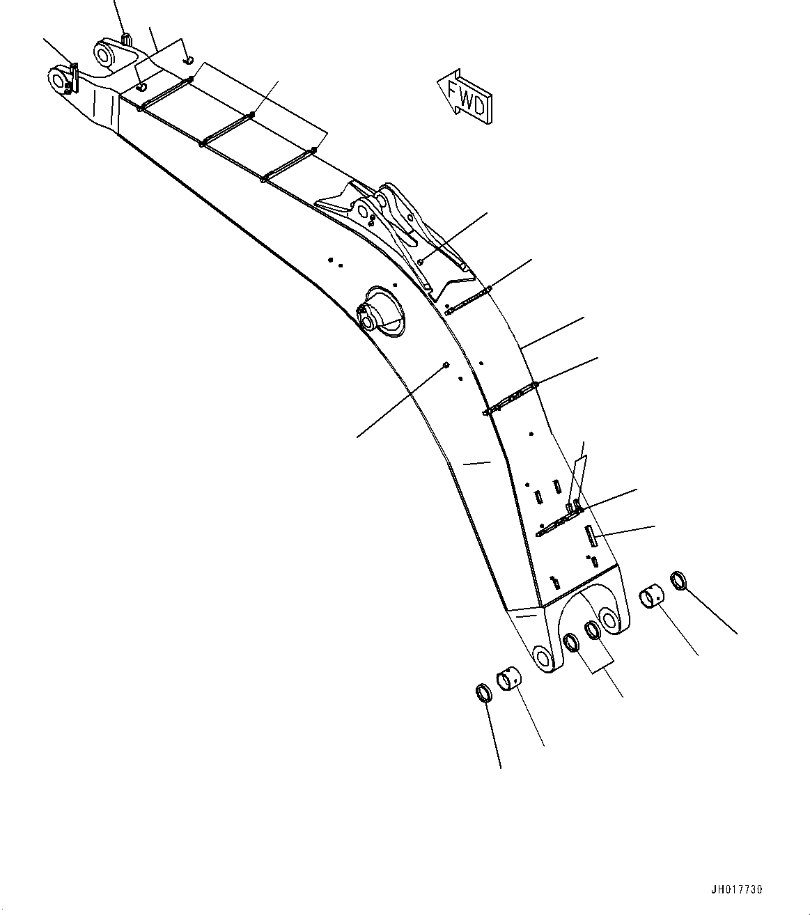 Стрела 209-70-45210 KOMATSU