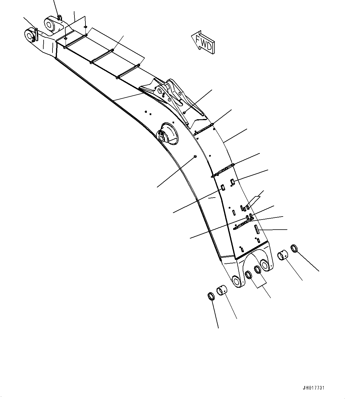 Стрела 209-70-45250 KOMATSU