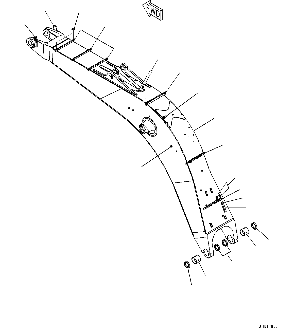 Стрела 209-70-45111 KOMATSU