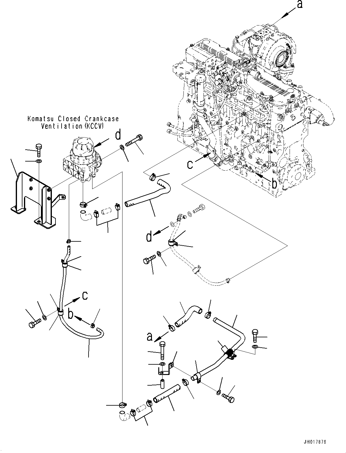 Шланг 2A7-01-21140 KOMATSU