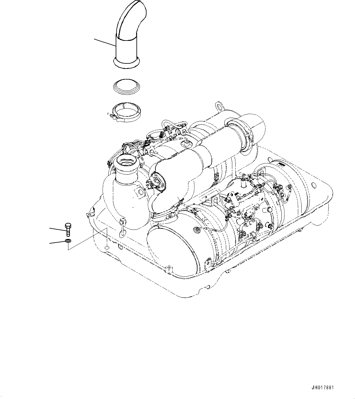 Труба 2A7-01-21251 KOMATSU