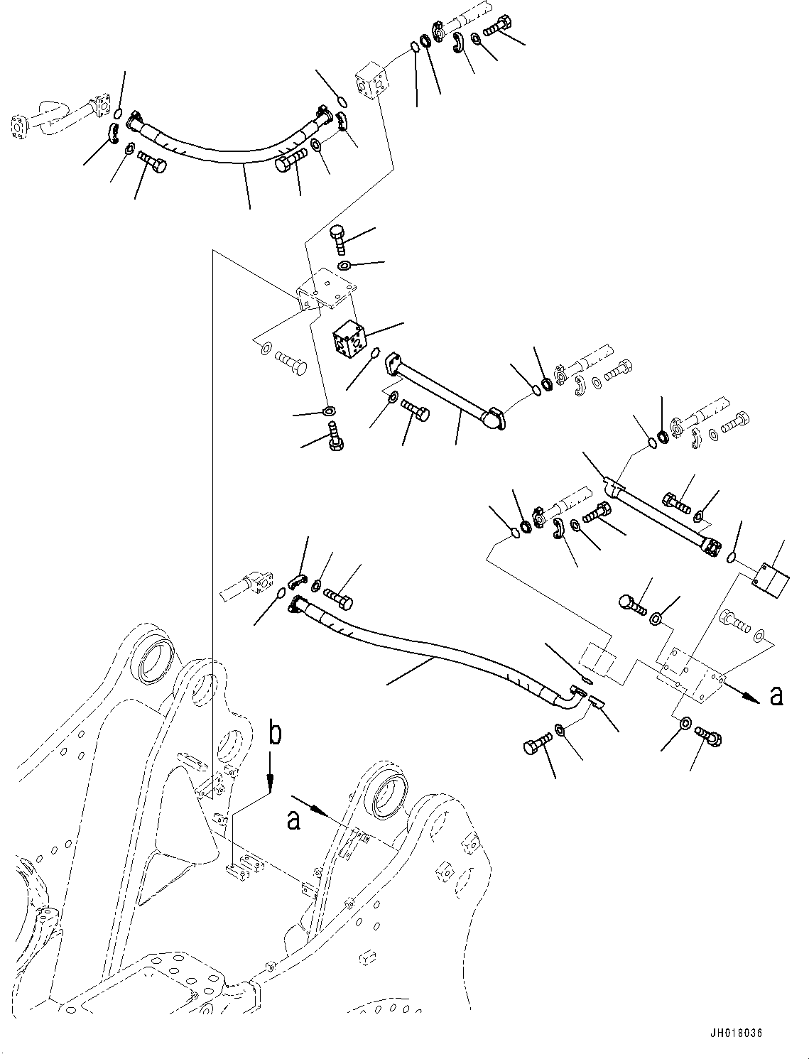 Шланг фланцевого типа 07099-110A8 KOMATSU