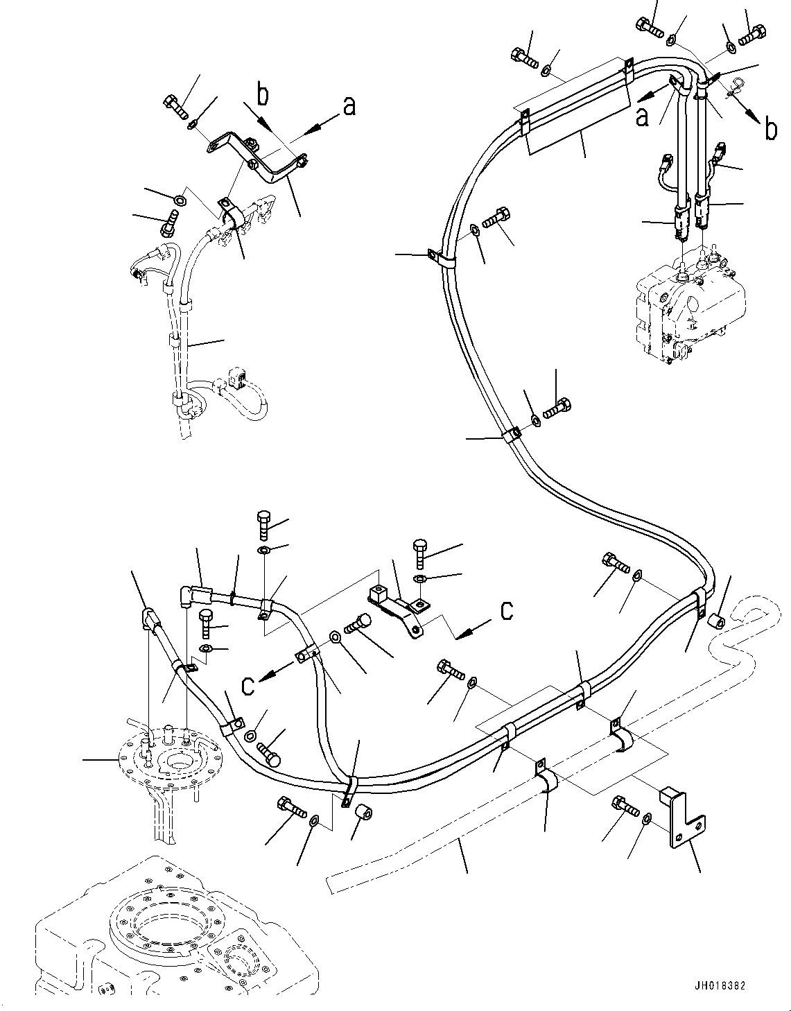 Жгут проводов (кабина, пол) (2A7-06-21111) KOMATSU