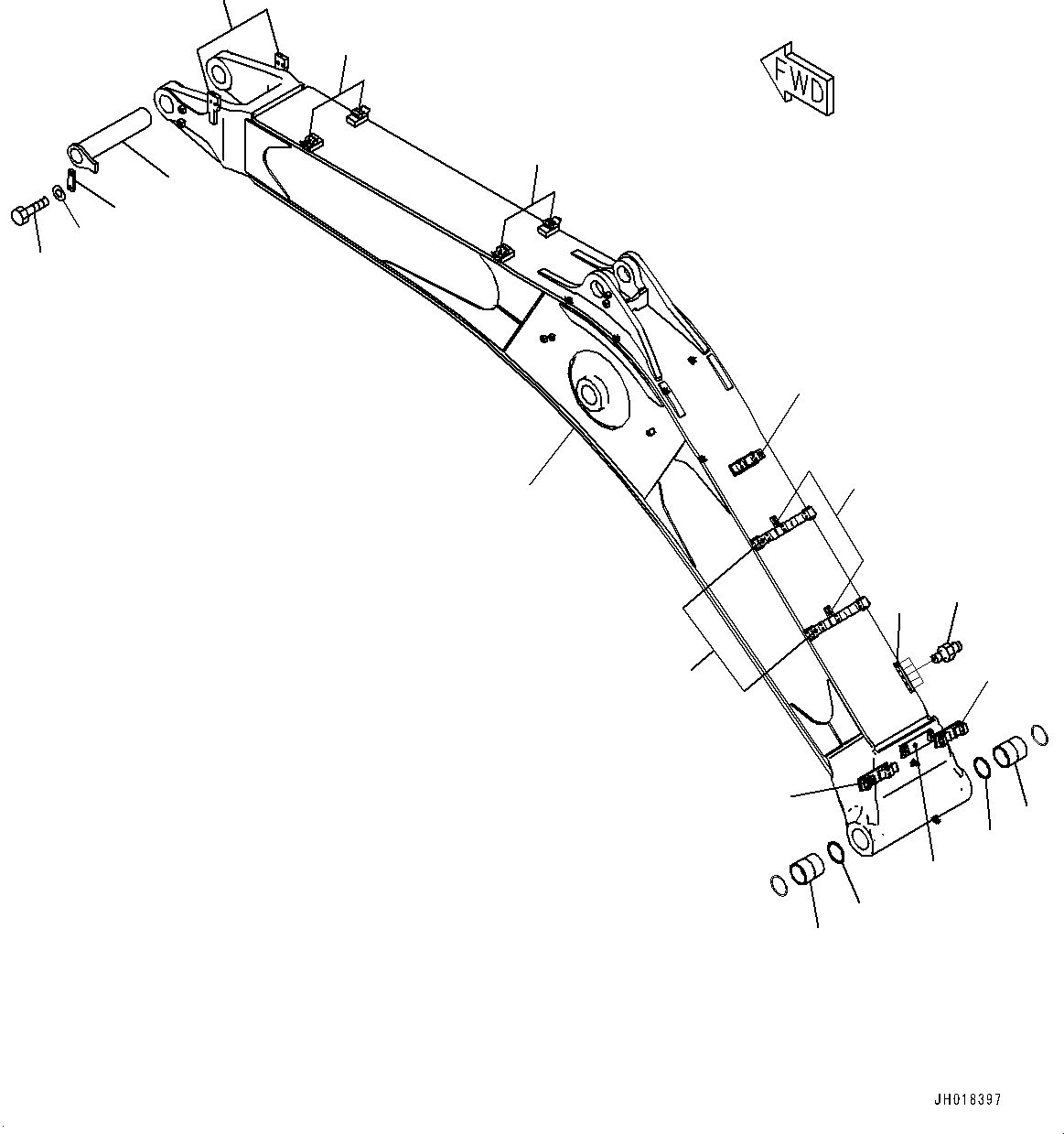 Boom Assembly 207-70-01611 KOMATSU