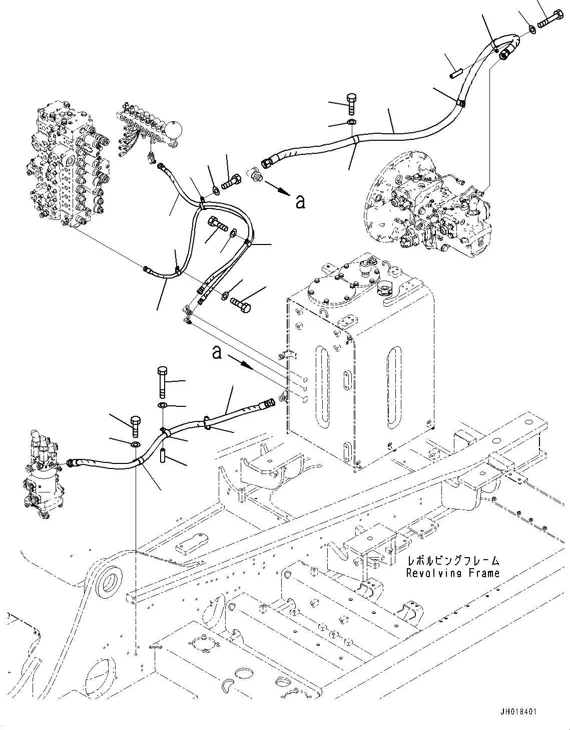 Шланг 2A7-62-21141 KOMATSU