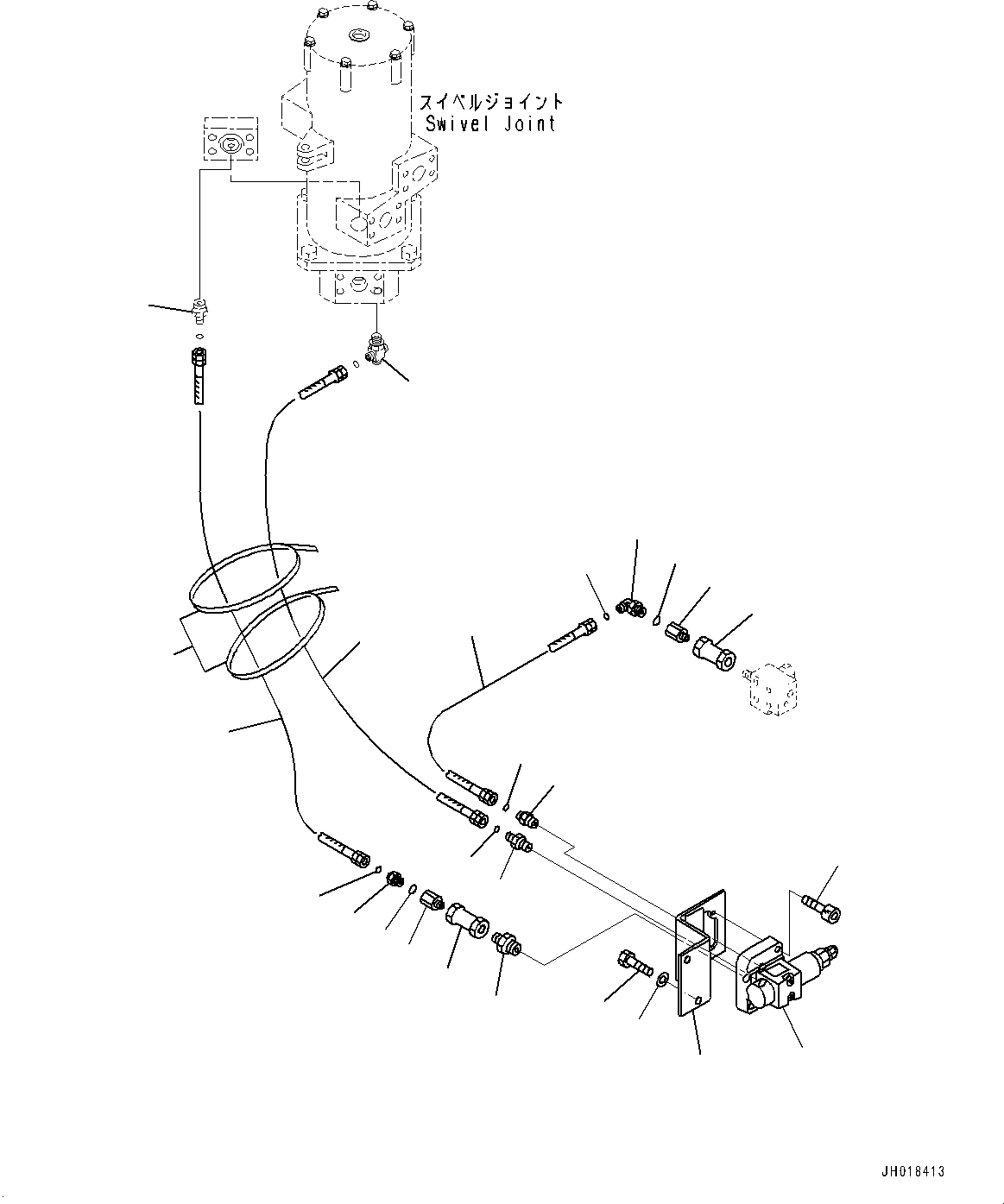 Шланг с торцевым уплотнением 02765-10308 KOMATSU
