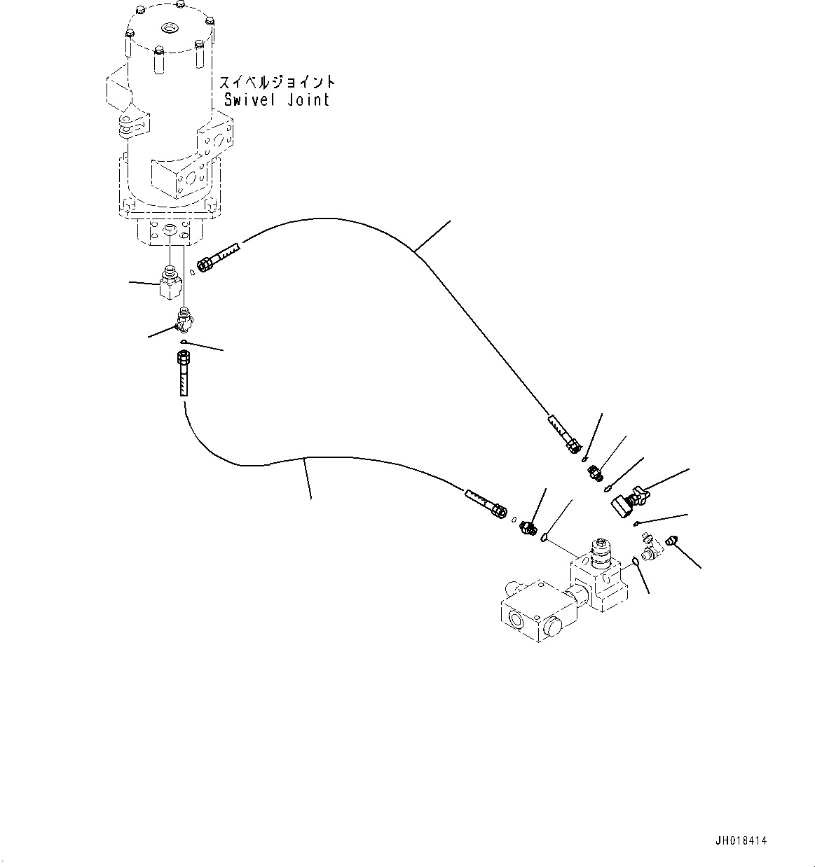 Шланг с торцевым уплотнением 02762-10312 KOMATSU