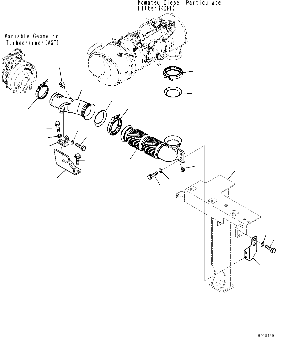Frame(Side Cover R.H.,Frame) (2A6-54-11911) KOMATSU