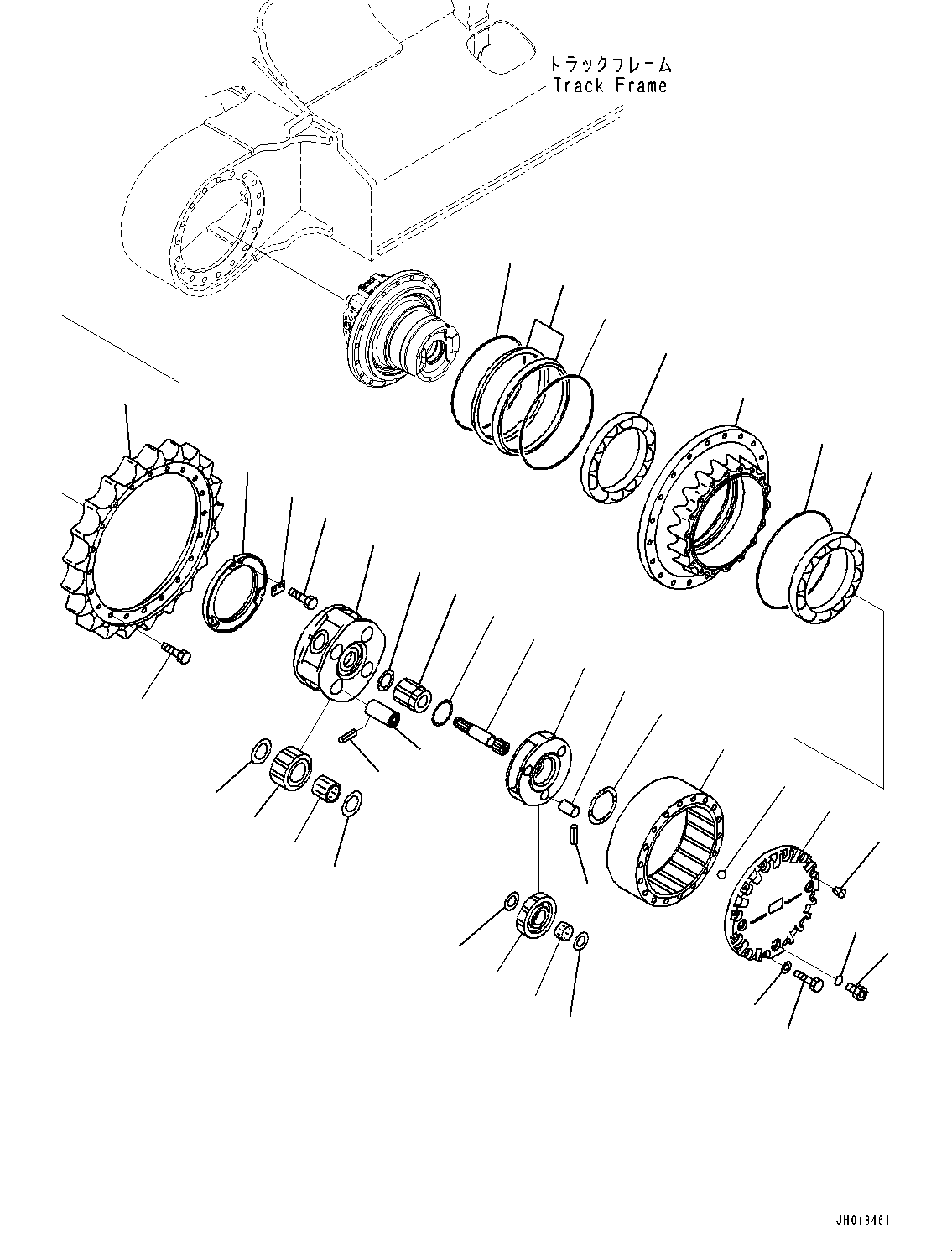 Бортовой редуктор в сборе 8240-27-6010 KOMATSU