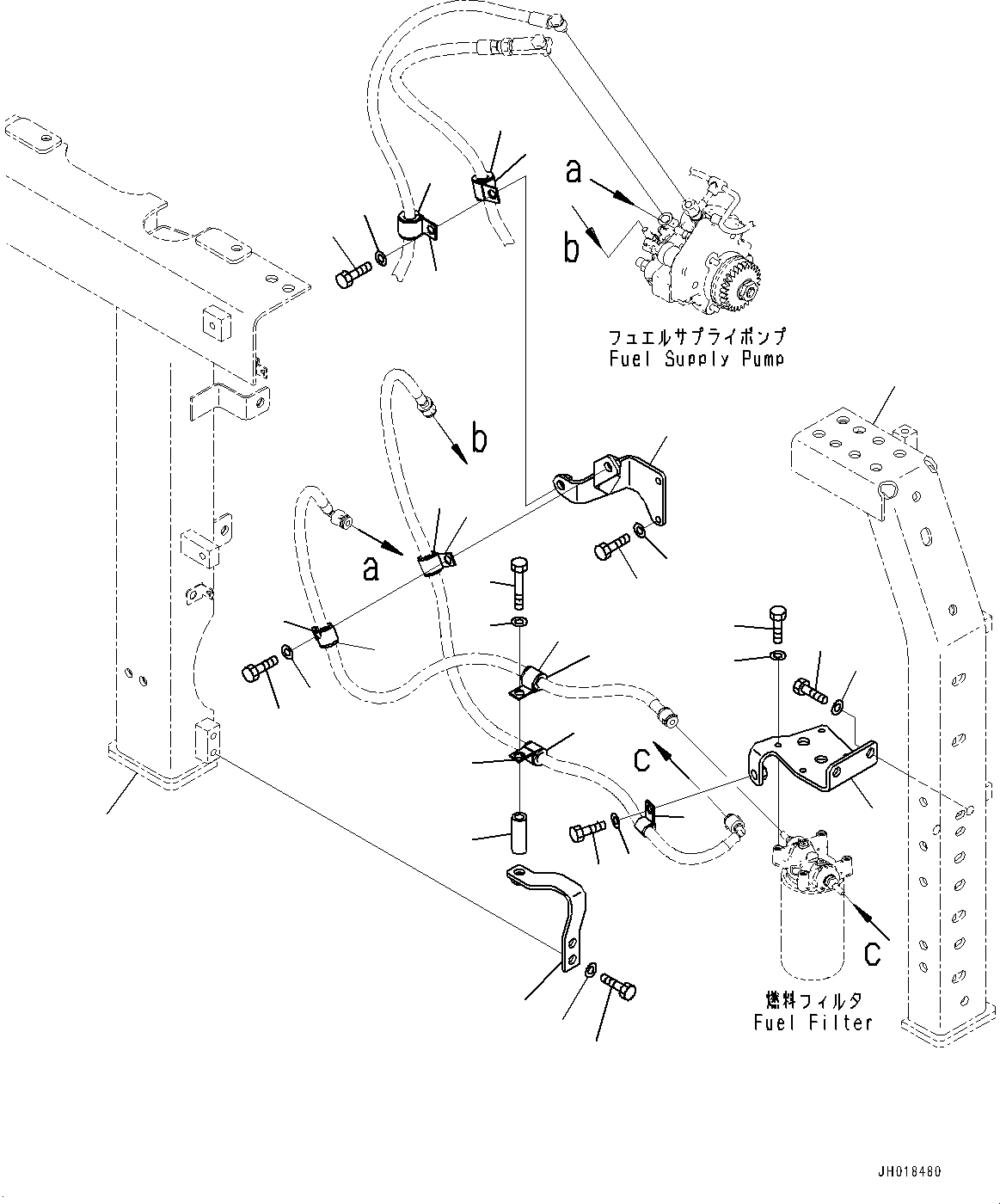 Frame(Side Cover L.H.) (8255-54-6930) KOMATSU