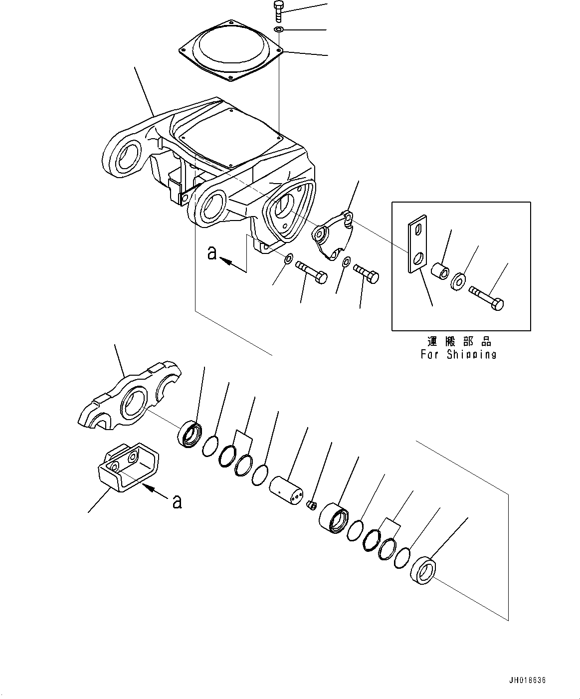 Bogie Assembly 195-30-04150 KOMATSU