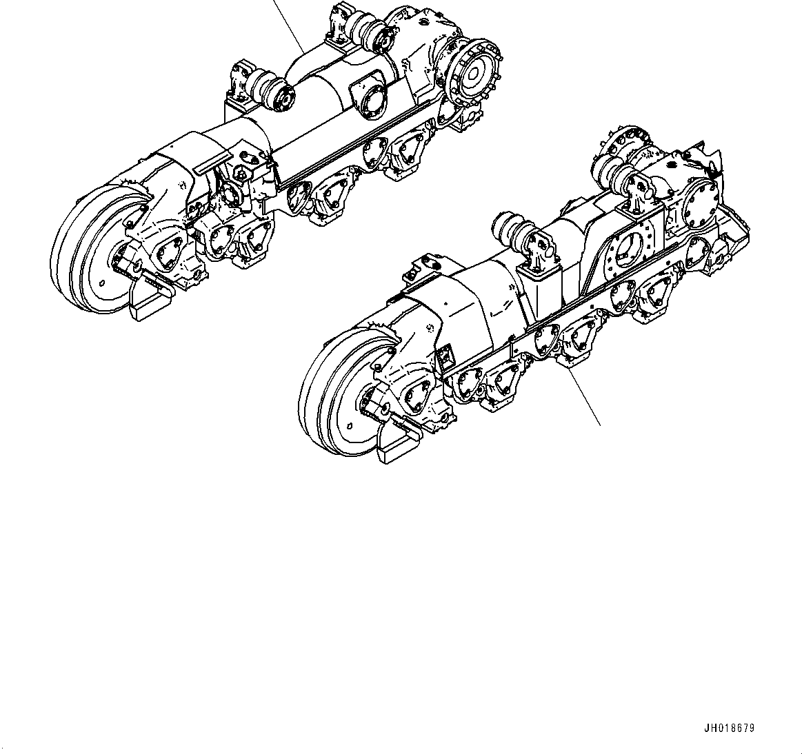 Рама гусеничной тележки 195-30-04310 KOMATSU