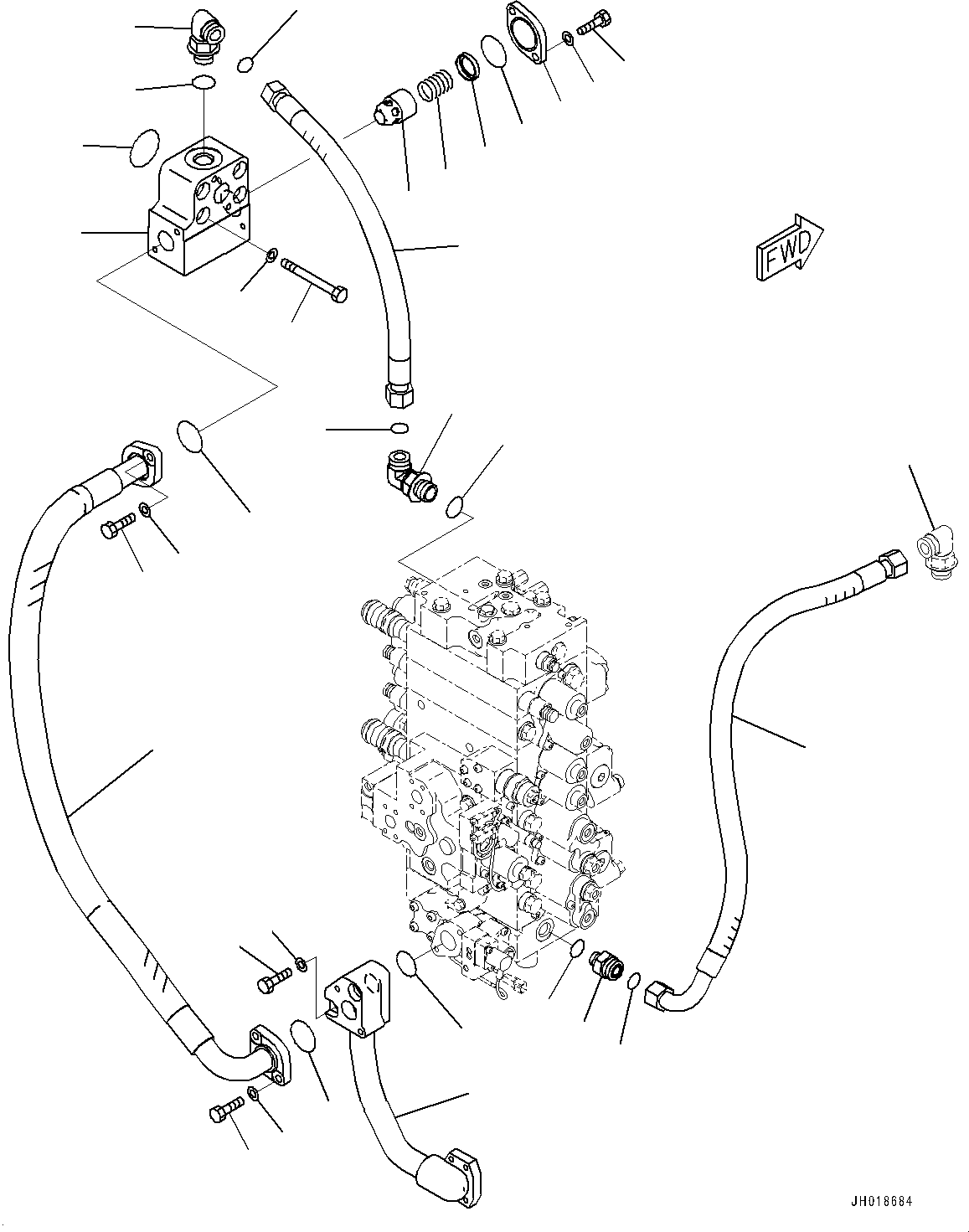 Шланг в сборе 2A7-62-15570 KOMATSU