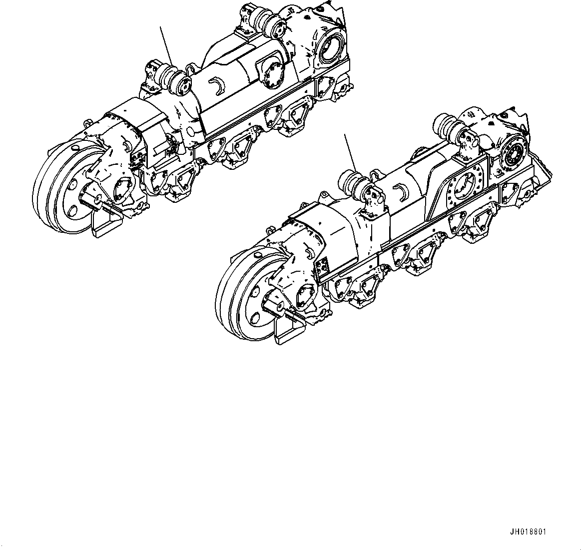 Рама гусеничной тележки 198-30-06000 KOMATSU