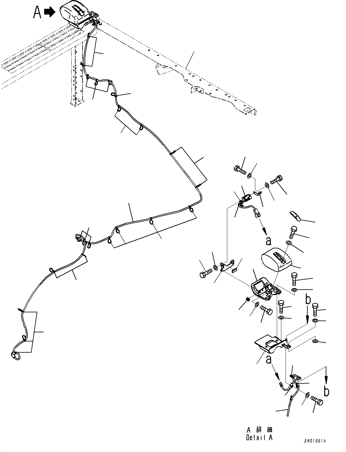 Кабель 2A7-06-21680 KOMATSU