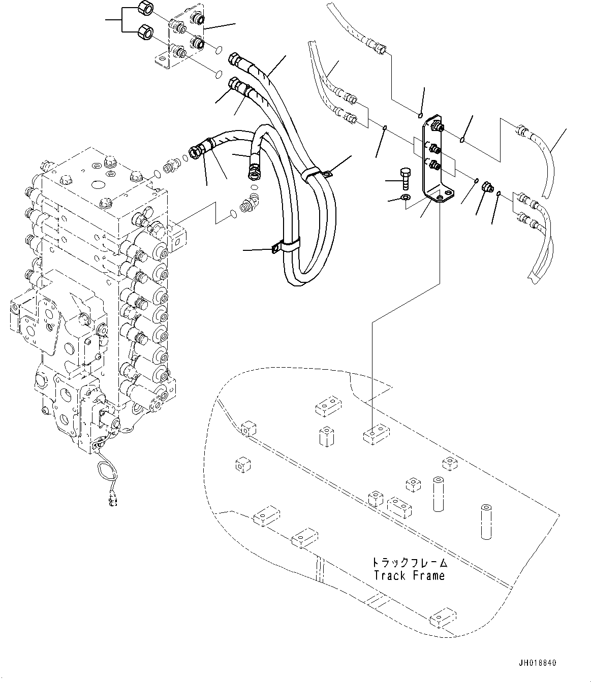 Шланг с торцевым уплотнением 02753-00418 KOMATSU
