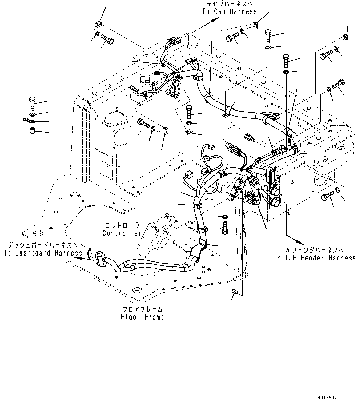 Жгут проводов 17A-06-43221 KOMATSU
