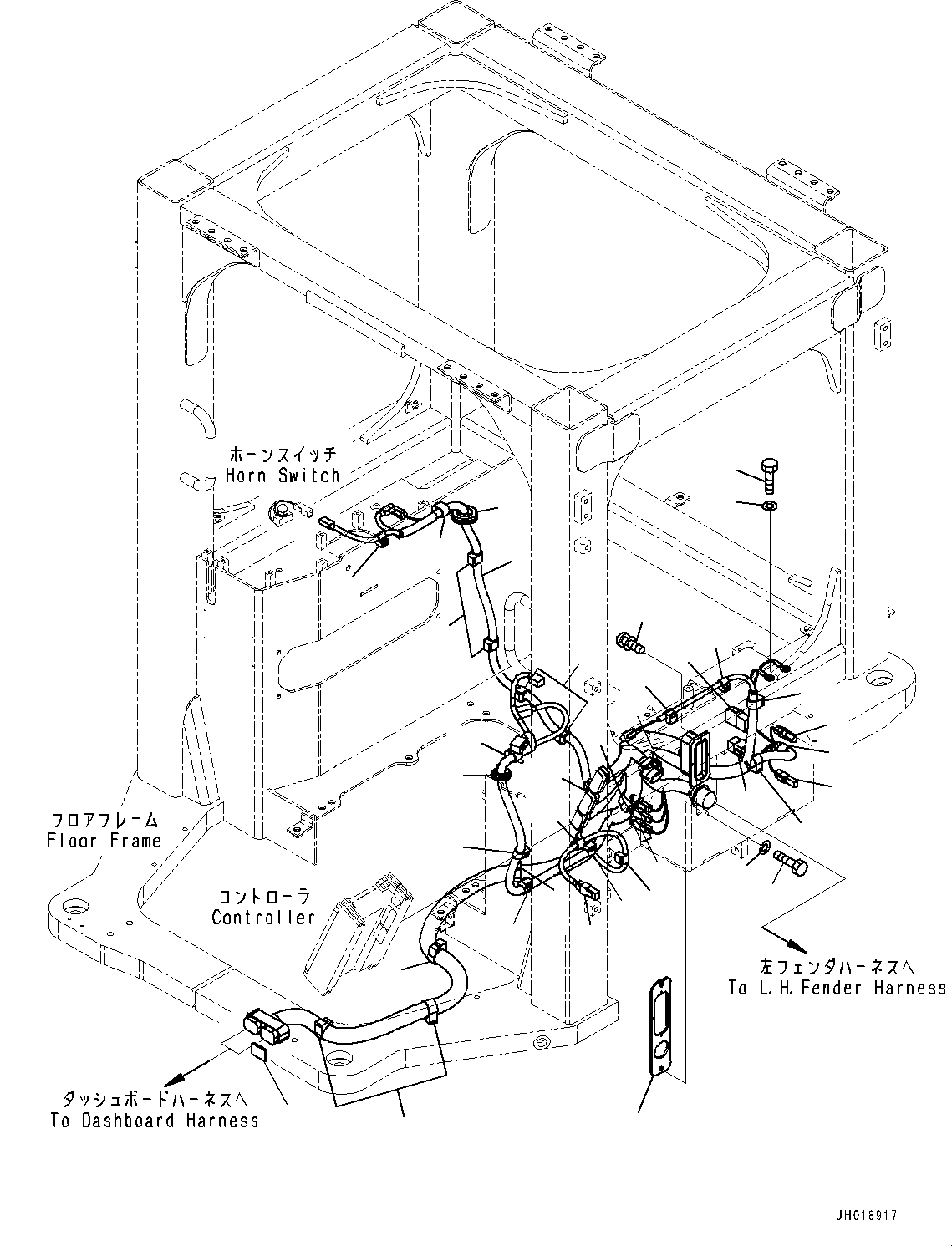 Жгут проводов 17A-06-43313 KOMATSU