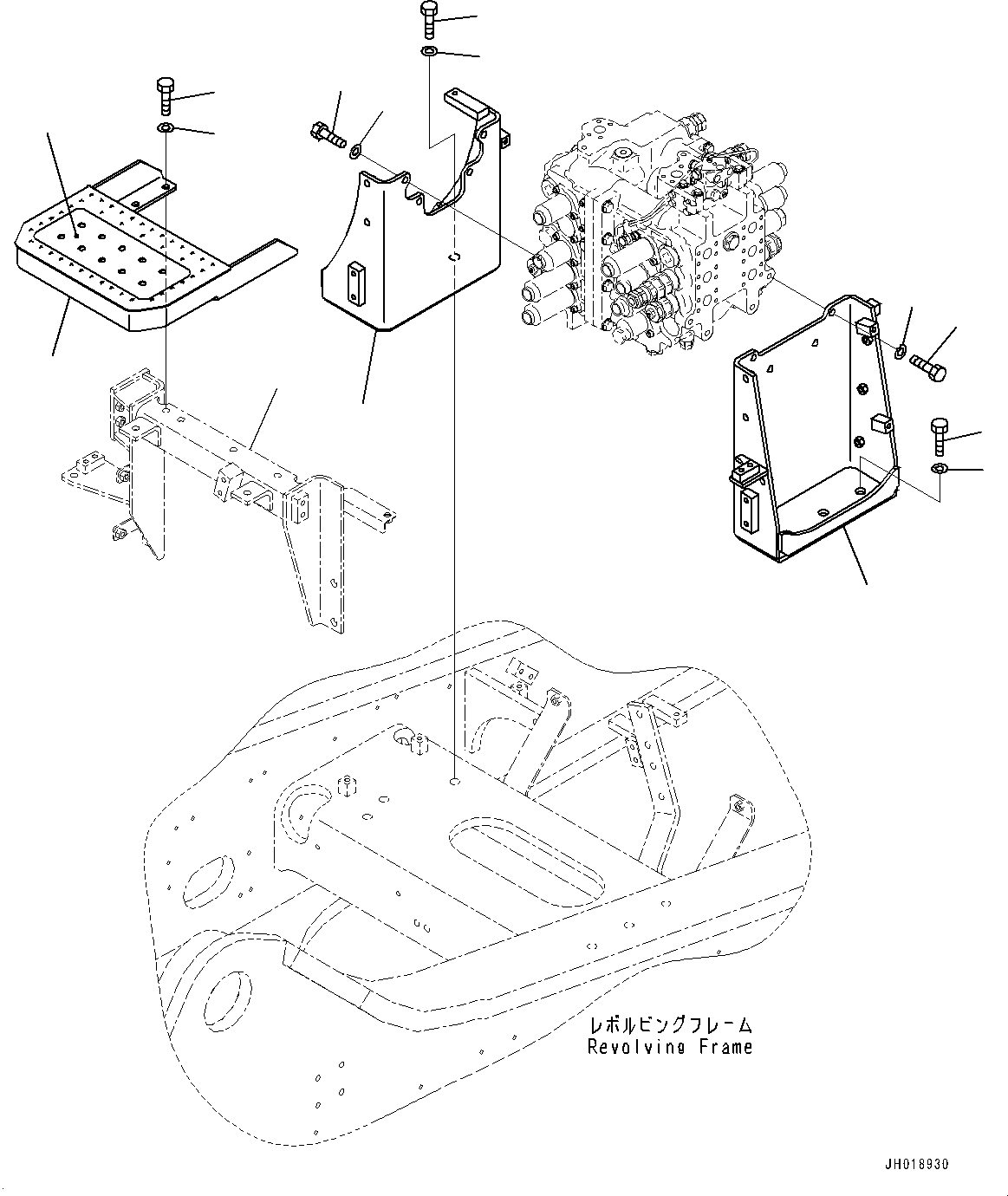 Подножка 21M-62-53390 KOMATSU