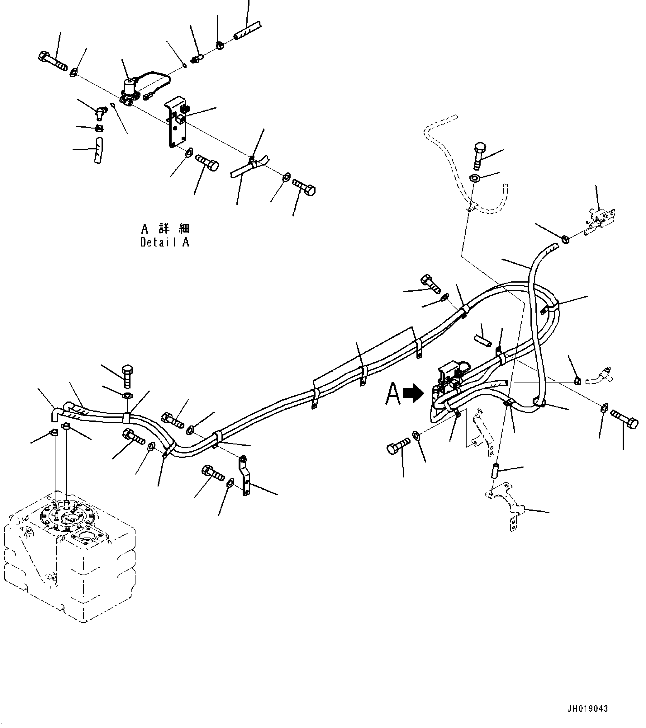 Bracket(Electric Wiring Harness,Main Wiring Harness Clamp) (2A6-06-11750) KOMATSU