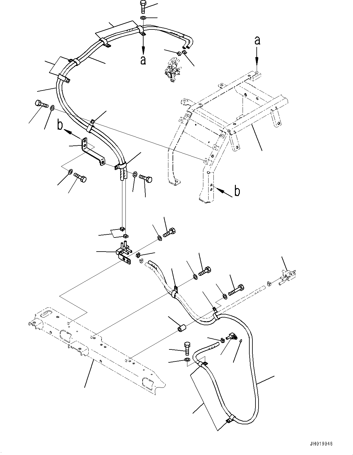 Frame(Side Cover L.H.,Frame) (2A6-54-21210) KOMATSU