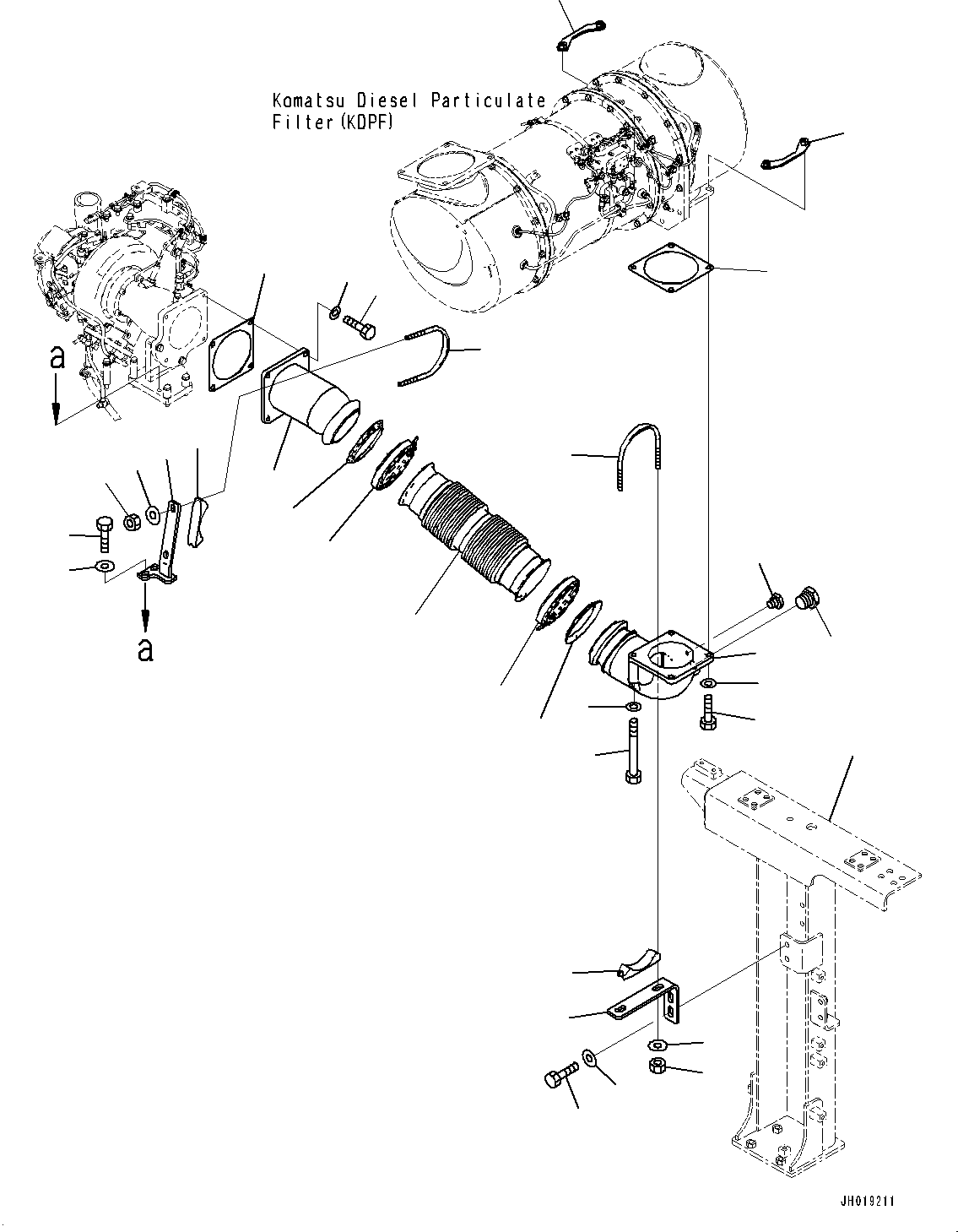 Трубка 21M-01-51270 KOMATSU
