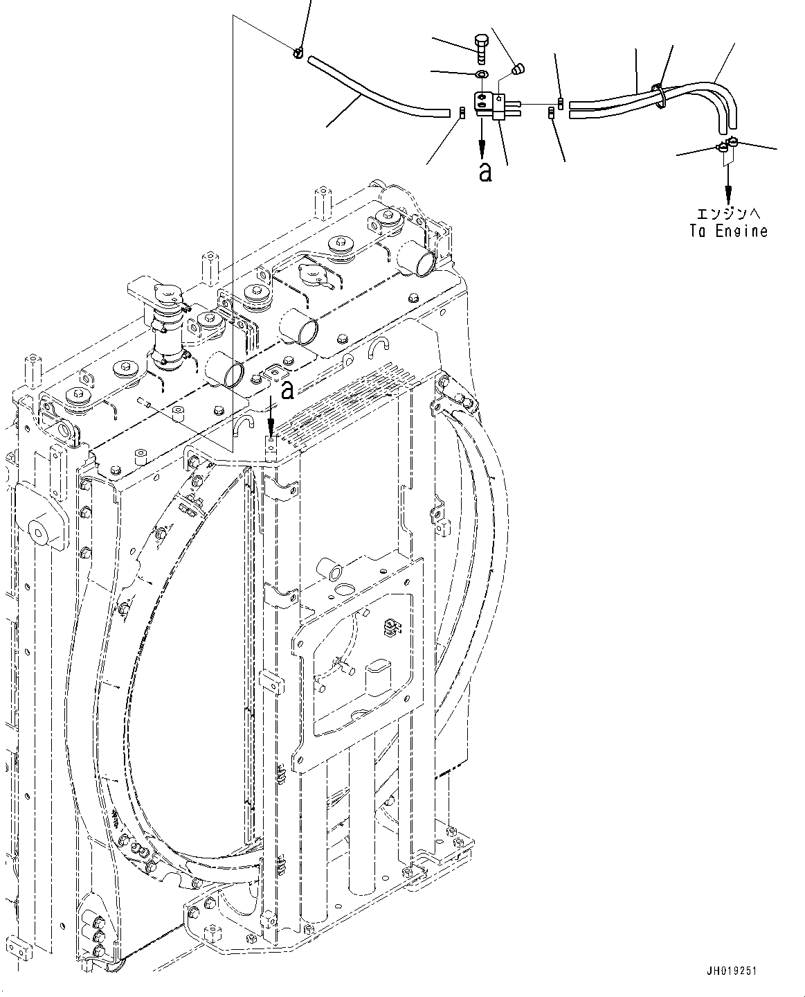 Шланг в сборе 21M-03-51920 KOMATSU