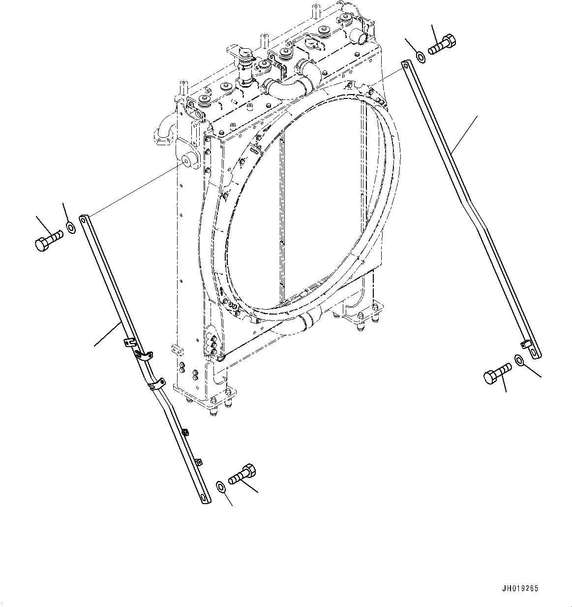 Распорка 21M-03-51660 KOMATSU