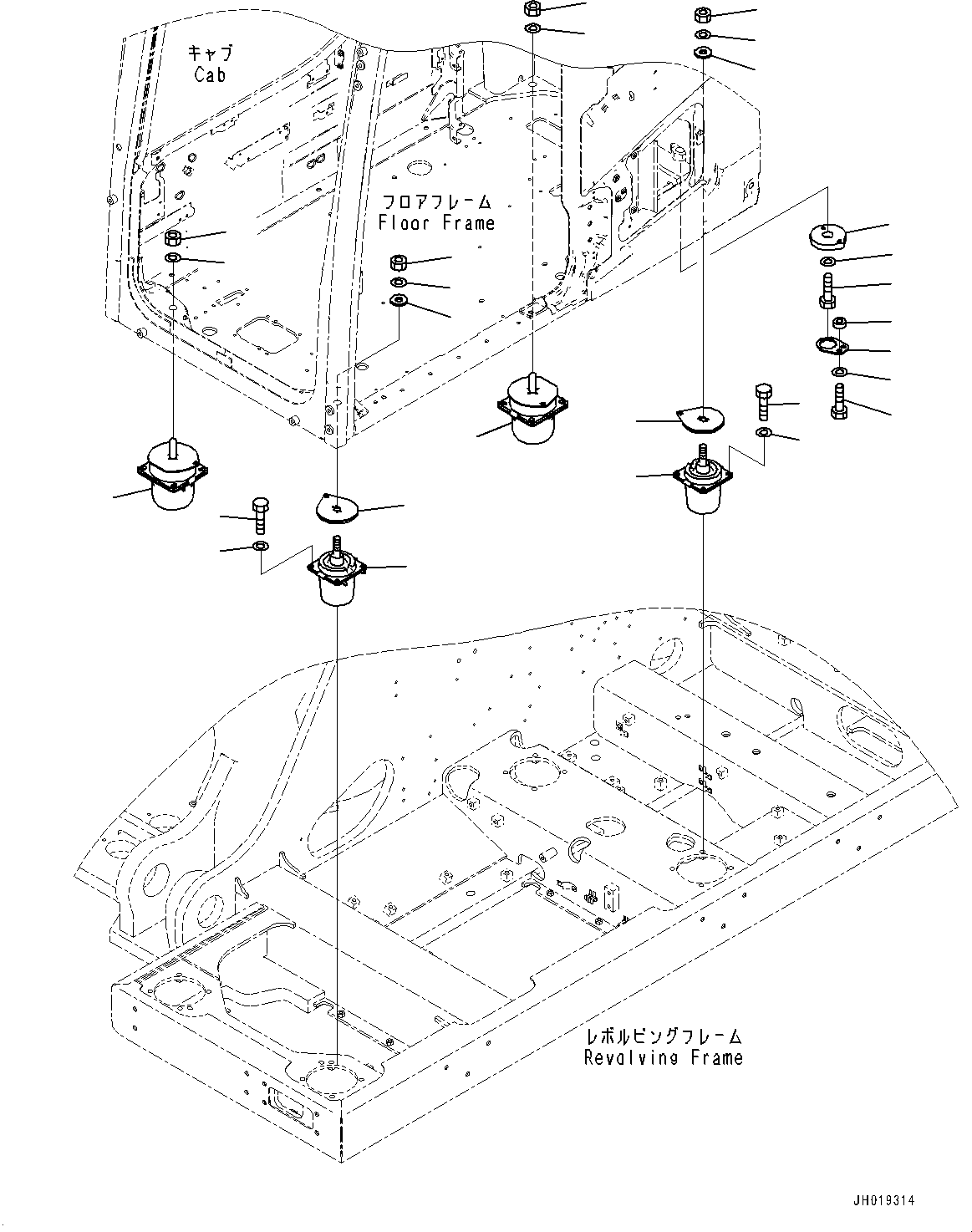 Амортизирующая подушка 21M-53-51110 KOMATSU