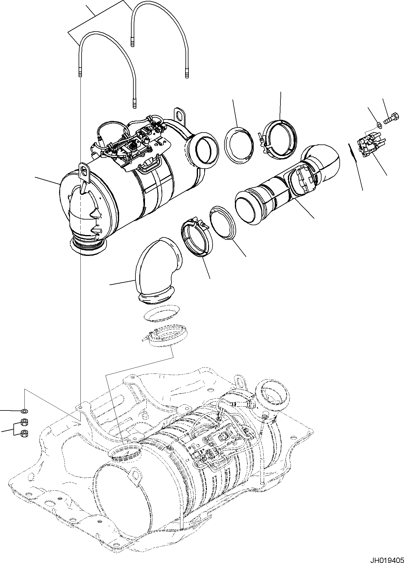 Komatsu diesel Oxidation Catalyst (KDOC) Assembly 6534-01-0070 KOMATSU